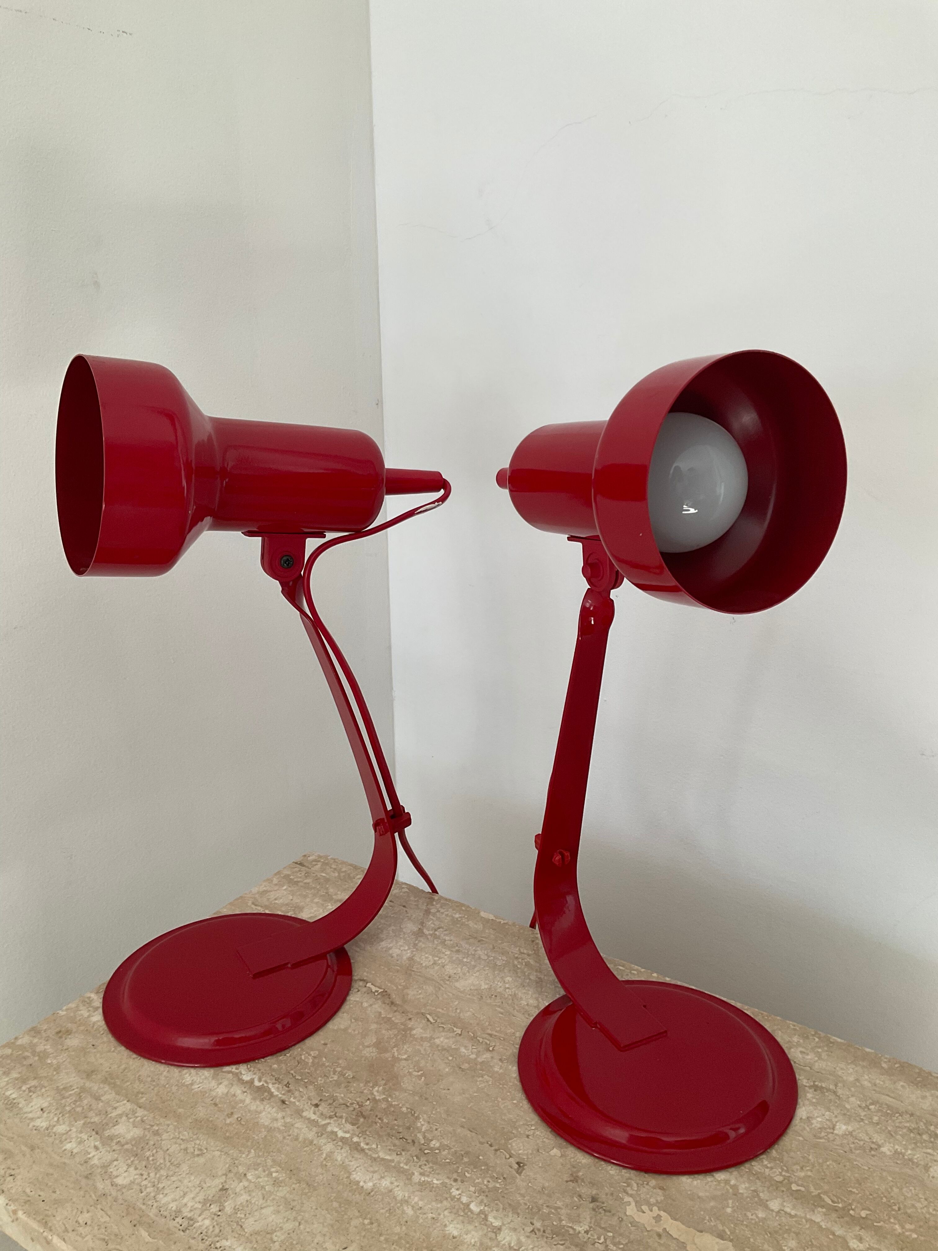 Pair of desk lamps from the 80s
