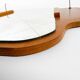 1930s Wall Mirror, Teak and Plywood, Abstract Design, Germany