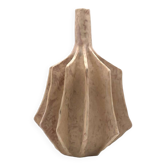 Vase organique moderne en faïence blanche, France 1970
