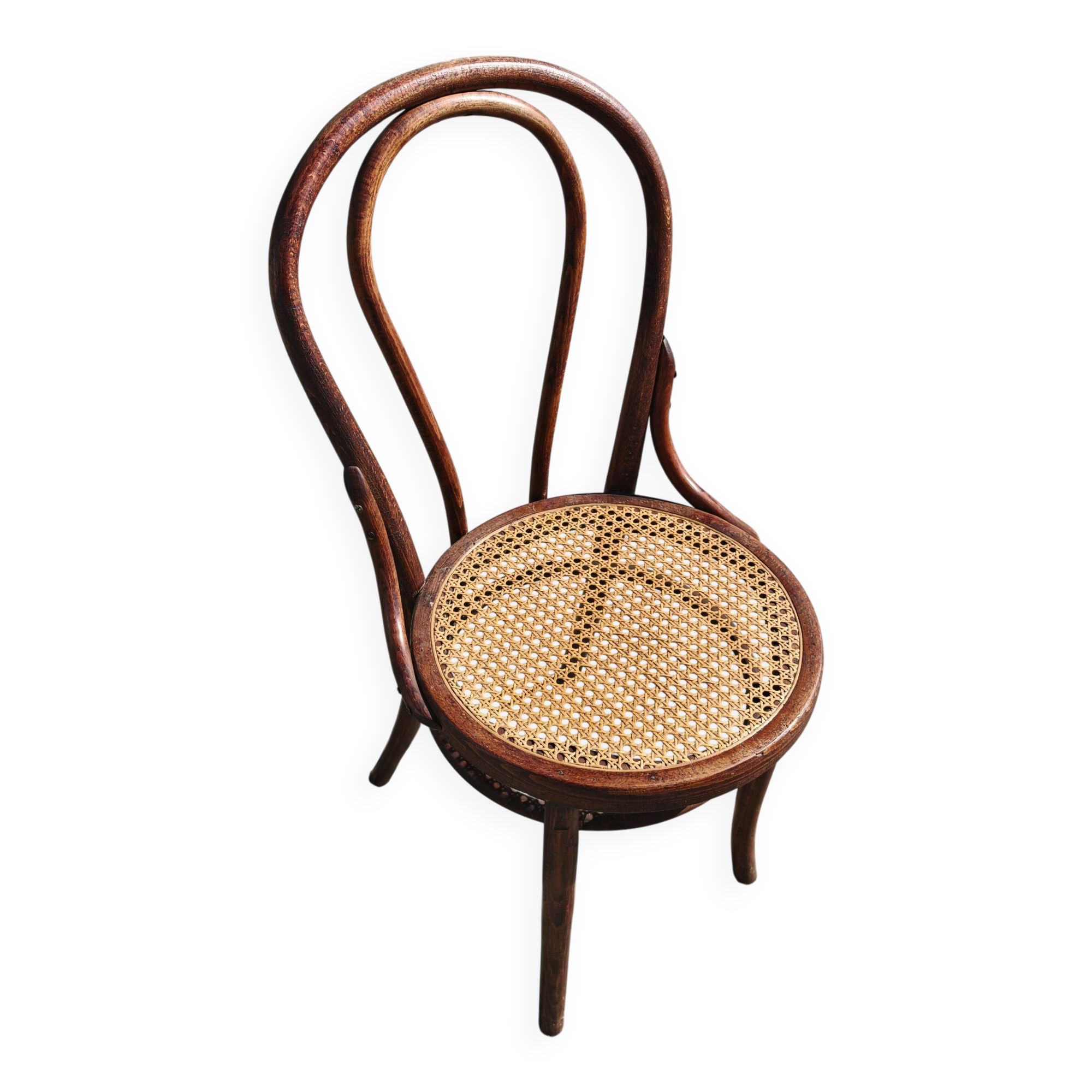 Chaise Bistro Antique J.J. Kohn, années 1920