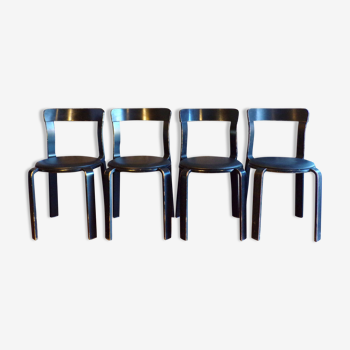 Suite 4 chaises Dietiker Bruno Rey