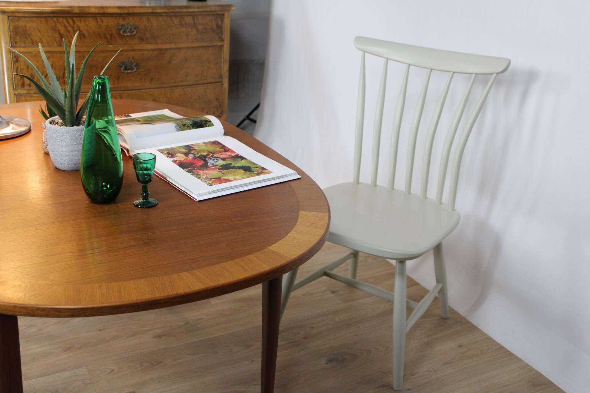 Wooden chair by Gunnar Eklof, 1950s Sweden