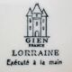Gien Faïence modèle Lorraine grande soupière et plat