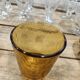 Bol et verre vintage ambrés