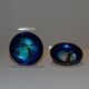 Pair of Scandinavian enamelled copper bowls, Norway, circa 1960.