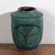 Vase chinois ancien à cadre octogonal (vers 1820) #19