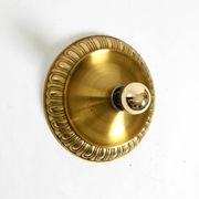 1960's Space Age Pop Art  brass and metal wall or ceiling lamp by Sölken