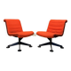 Orange Lounge Chair By Kiga Spa For Knoll, Germany, 1960's