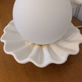 Vintage ceramic shell lamp