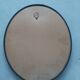 Vintage oval black mirror 60/70s