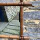 Miroir en bambou vintage 64x50cm