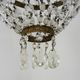 Former Italian hot air balloon chandelier, glass grapevines
