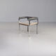 70s chrome plated square design dining chair for Zevi set/4
