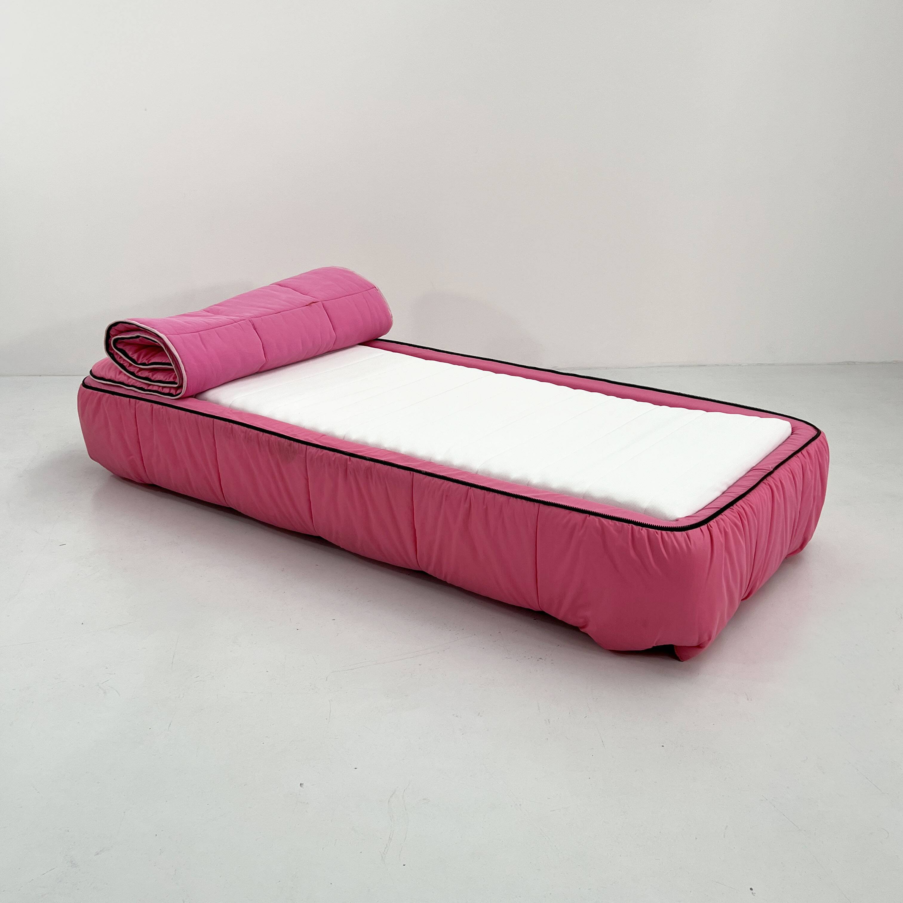 Canapé-lit rose par Cini Boeri pour Arflex, 1970
