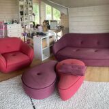 Bebop Ego Italiano living room sofa armchair, 2 poufs and 1 cushion