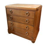 Walnut and marble dresser