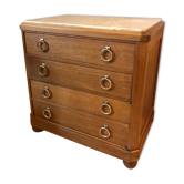 Commode en noyer et marbre