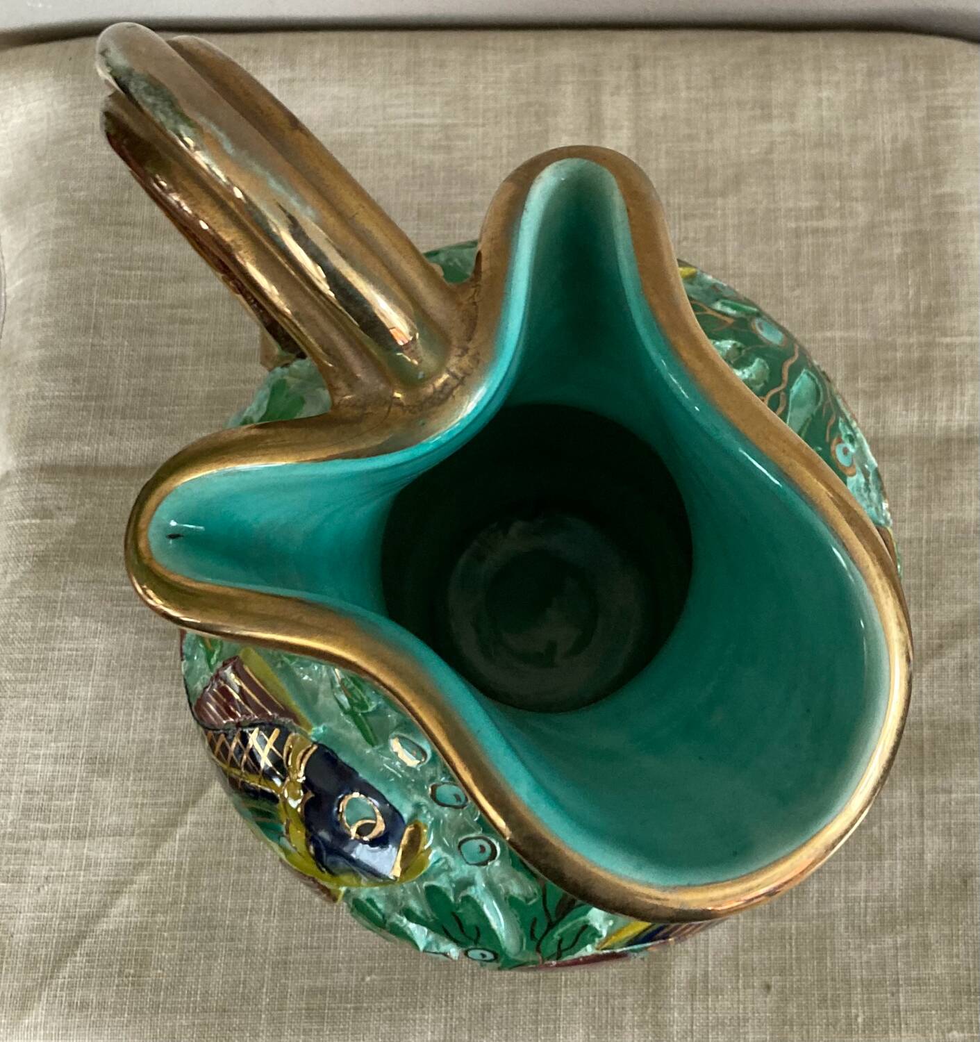 Ceramic pitcher signed Cerdazur MONACO 4 DPS, 1950s/60s