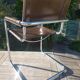 Fasem brown leather chair