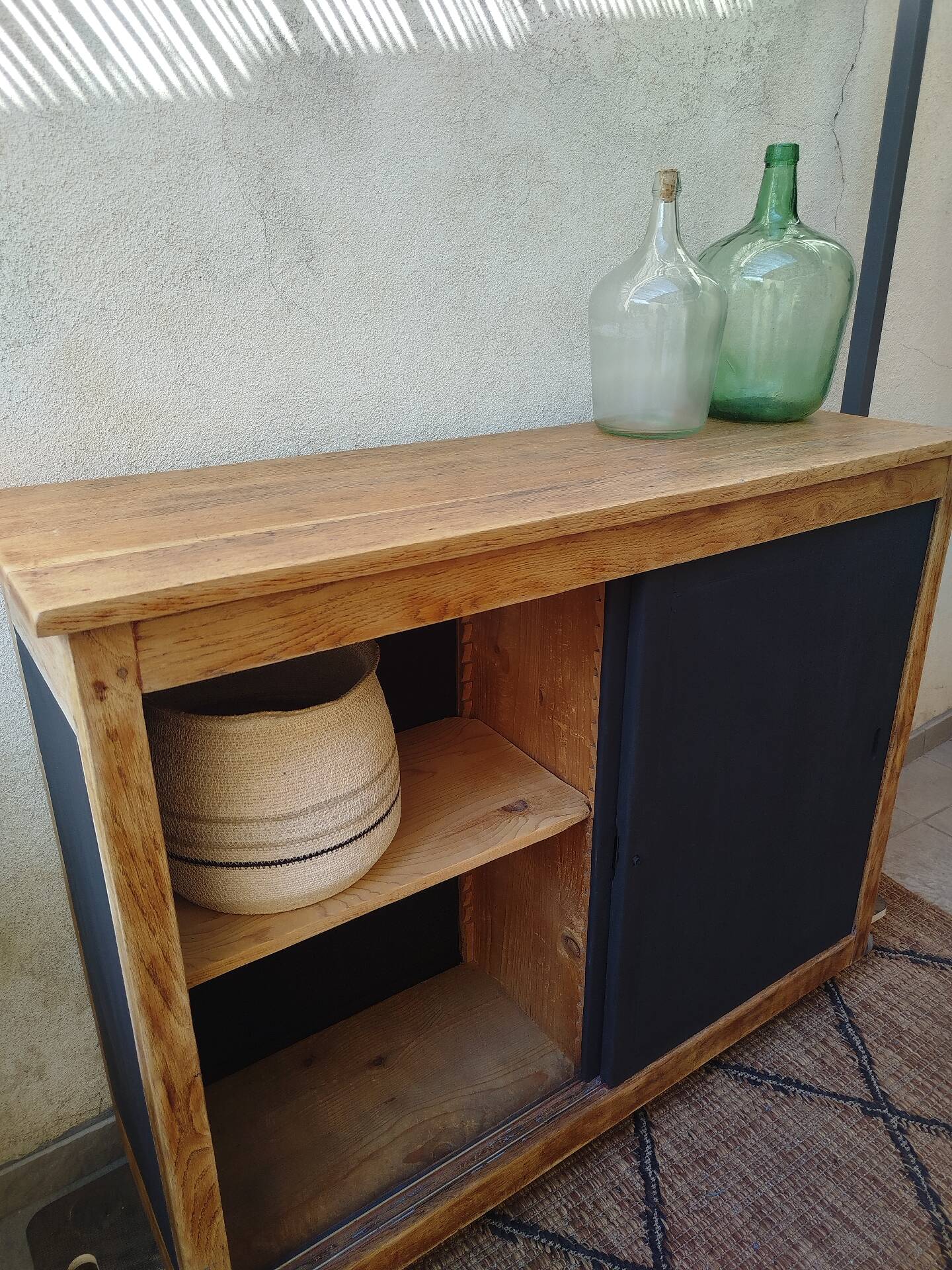 Old buffet with sliding doors
