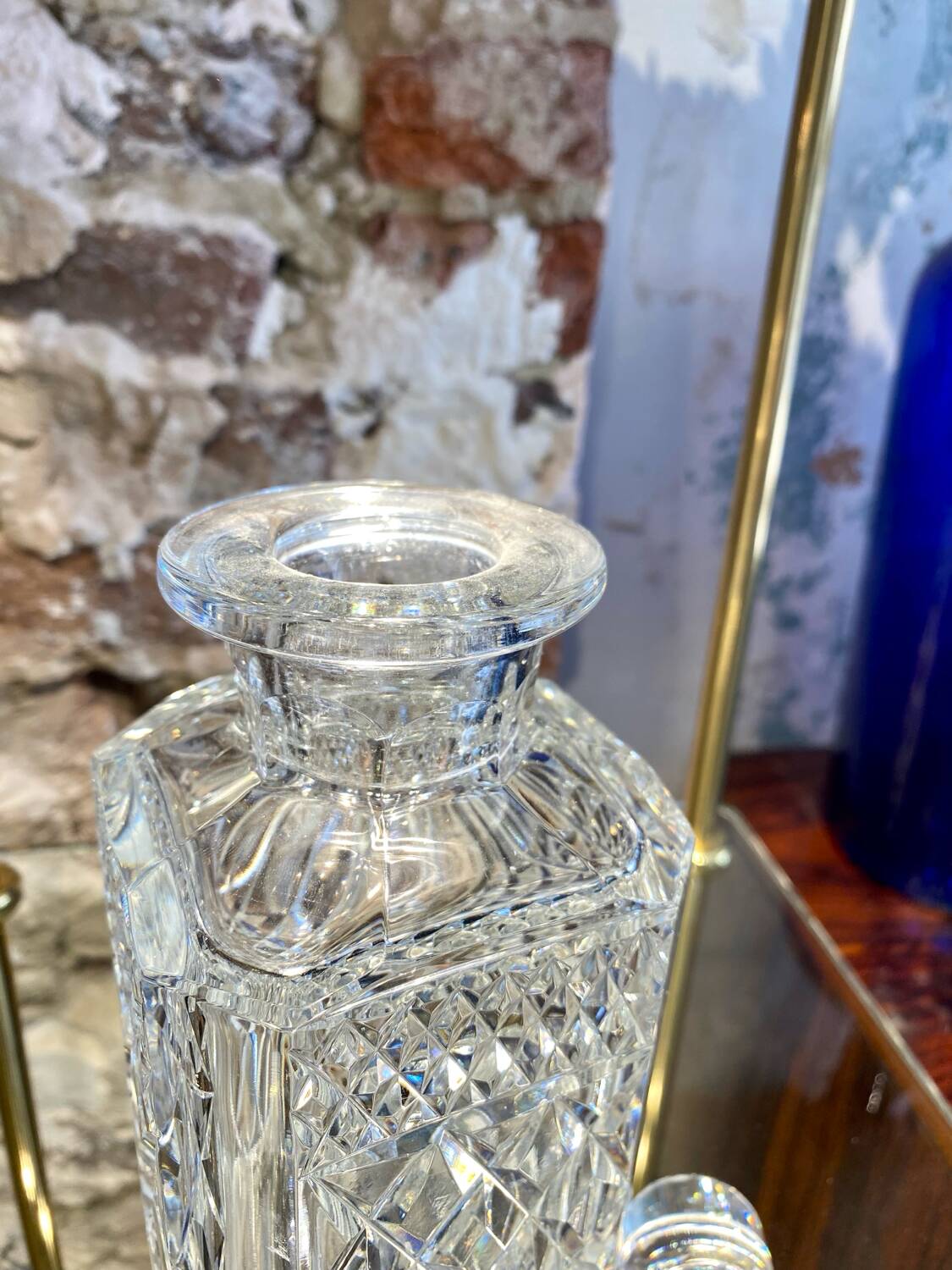 Cut crystal whisky decanter from the 60s/70s