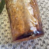 Series of 6 amber glasses