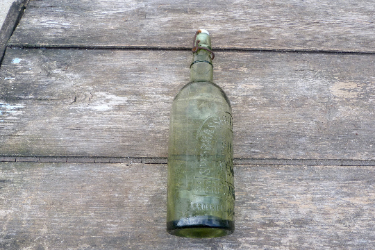 Glass beer bottle Alsatian Breweries Biere de ménage Angouleme