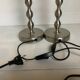 Pair of Maria Vinka silver steel lamps