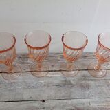 Lot of 12 rosaline glasses