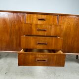Vintage teak row