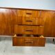 Vintage teak row
