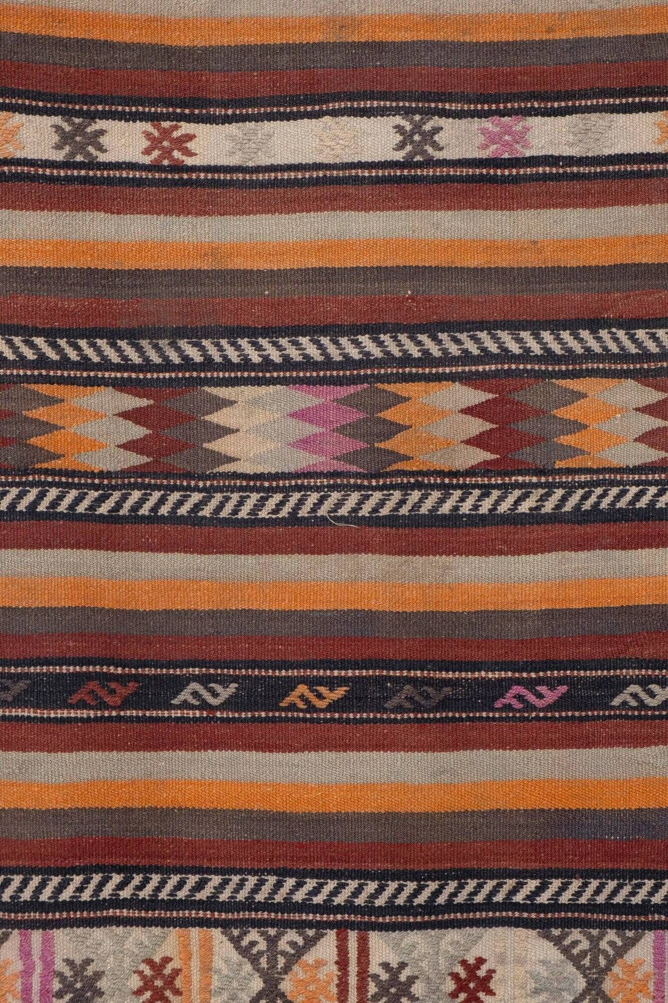 Vintage Turkish hallway rug 80x512 cm