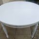 Round cherry wood table extendable to 210 cm without its extensions, completely refurbished.