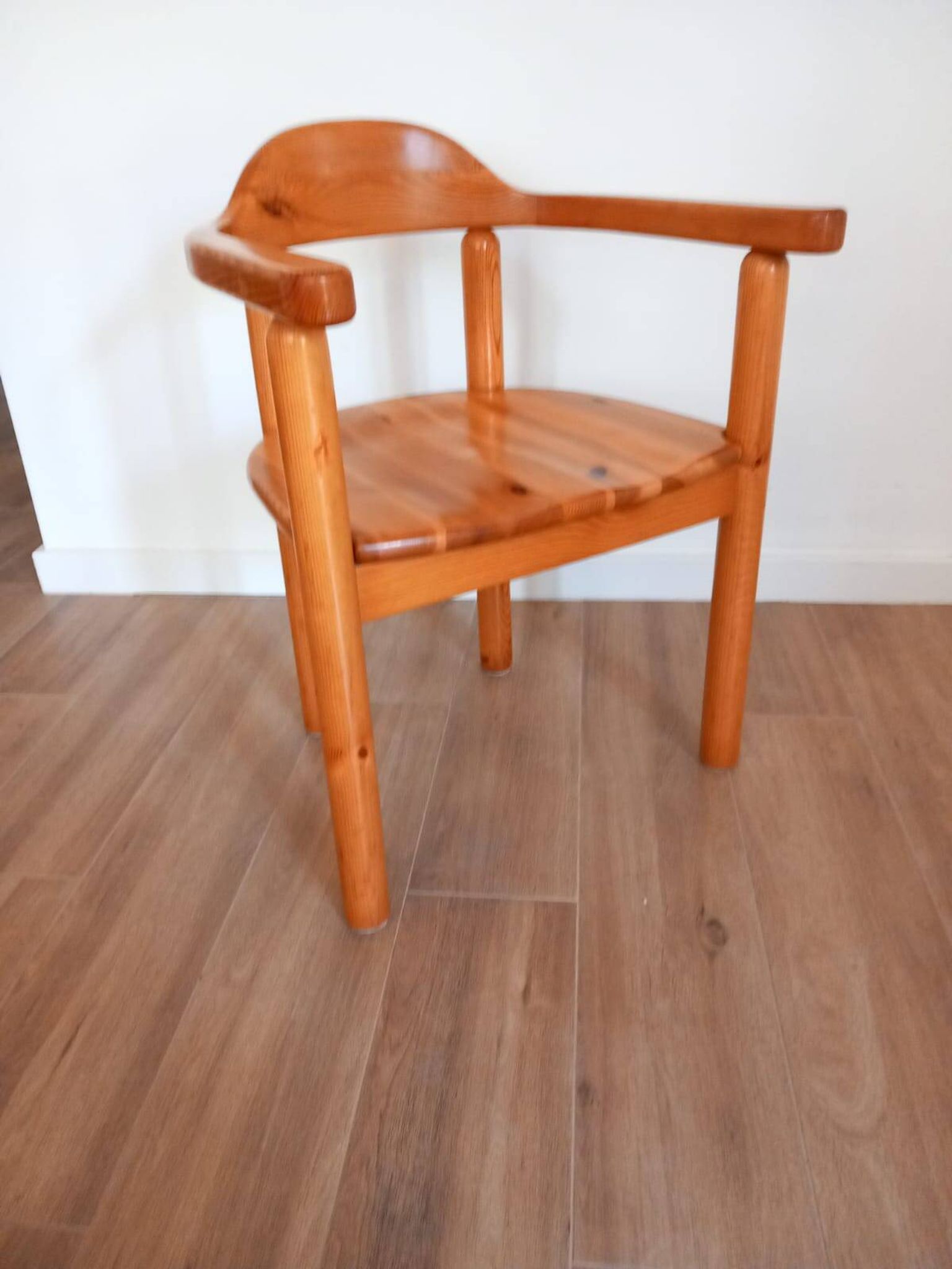 Chaise danoise en pin des années 1980