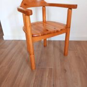 Chaise danoise en pin des années 1980