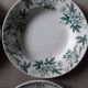Lot of four mismatched hollow plates