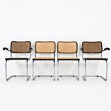Set of 4 Dining Chairs Style B32 by Marcel Breuer