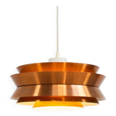 Copper plated “Trava” pendant light by Carl Thore for Granhaga (Sweden, 1960s).