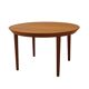 Round teak table, Danish design, 1960s, Gudme Møbelfabrik, Ole Hald