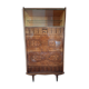 Retractable display cabinet desk