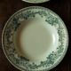 Mismatched lot 4 green hollow plates Flowers Garland Gaudeloupe Saint Amand