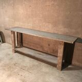 Old workbench with professional furniture