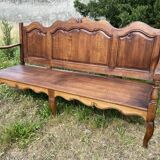 Rustic Bench Veranda Patio Vintage Garden Bench Living Room Oak 1980s
