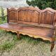 Rustic Bench Veranda Patio Vintage Garden Bench Living Room Oak 1980s