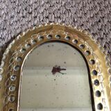 Brass mirror