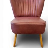 Vintage pink cocktail chair / single chair / retro chair