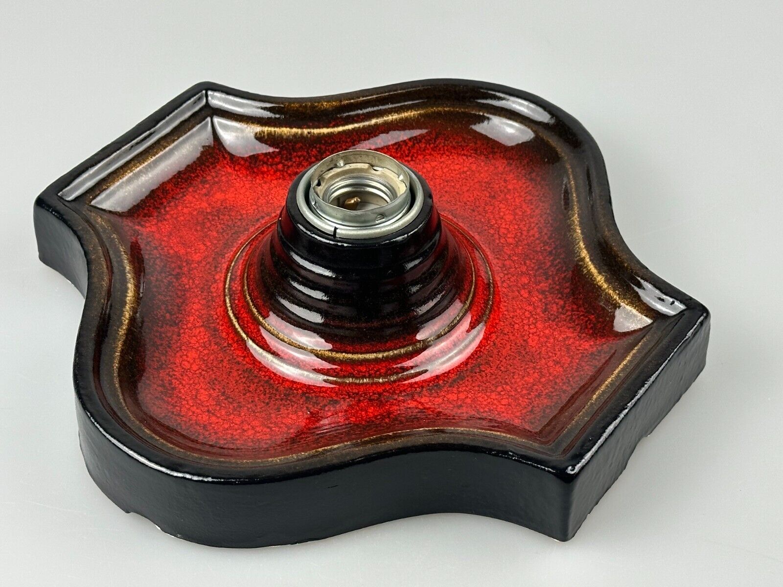 60s 70s Lamp Light Wall Lamp Ceramic Mid Century Space Age Design