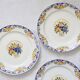 Set of 4 Boch dessert plates, Fructidor service, vintage