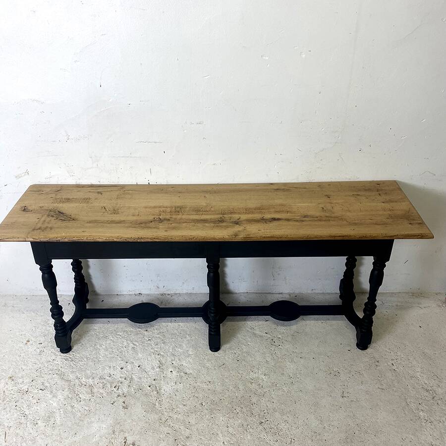 19th century solid oak console