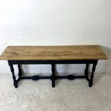 19th century solid oak console